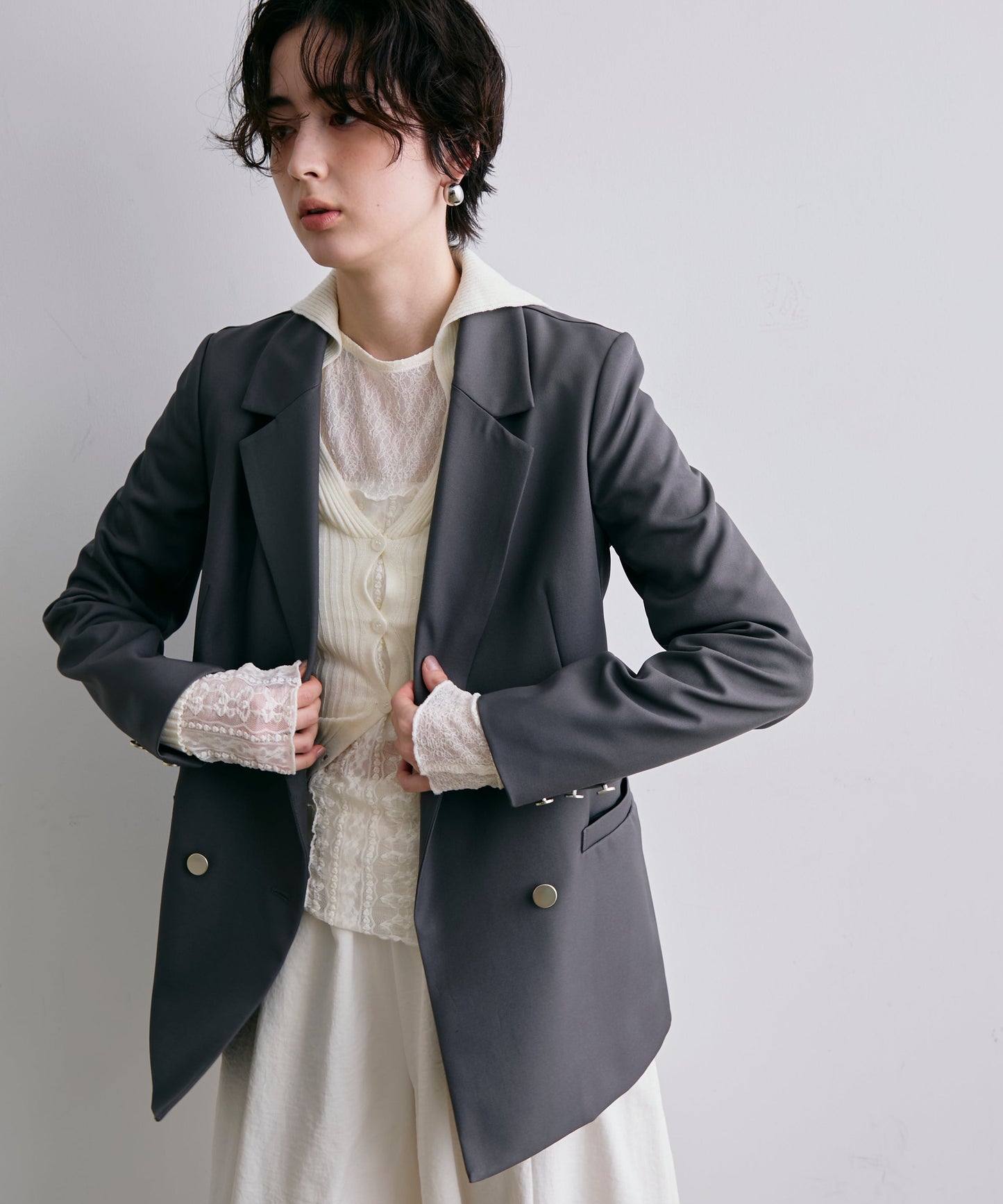 金釦ダブルテーラーJK