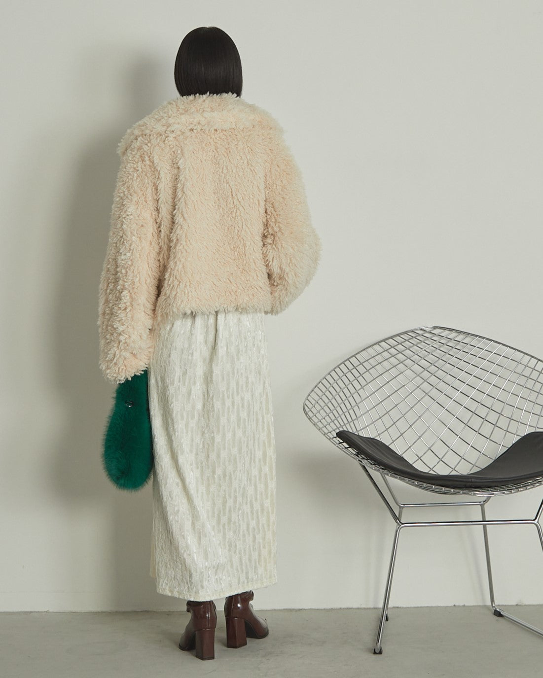 プードルボア2WAYカラーショートJK