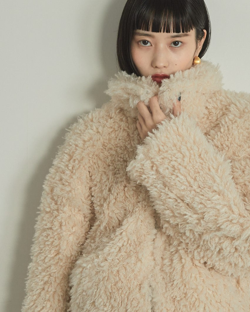 プードルボア2WAYカラーショートJK