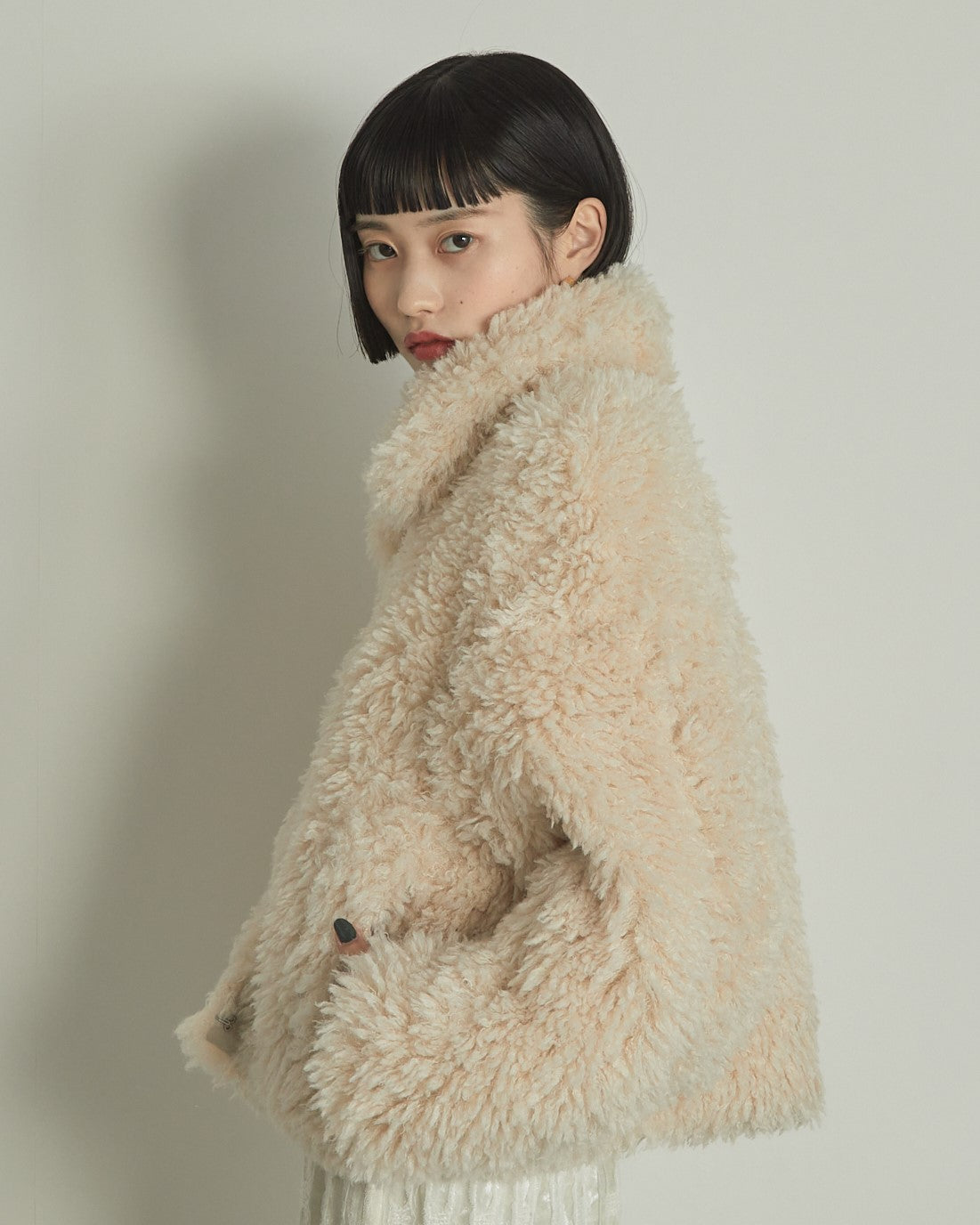 プードルボア2WAYカラーショートJK