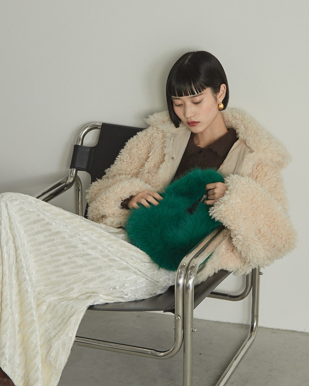 プードルボア2WAYカラーショートJK