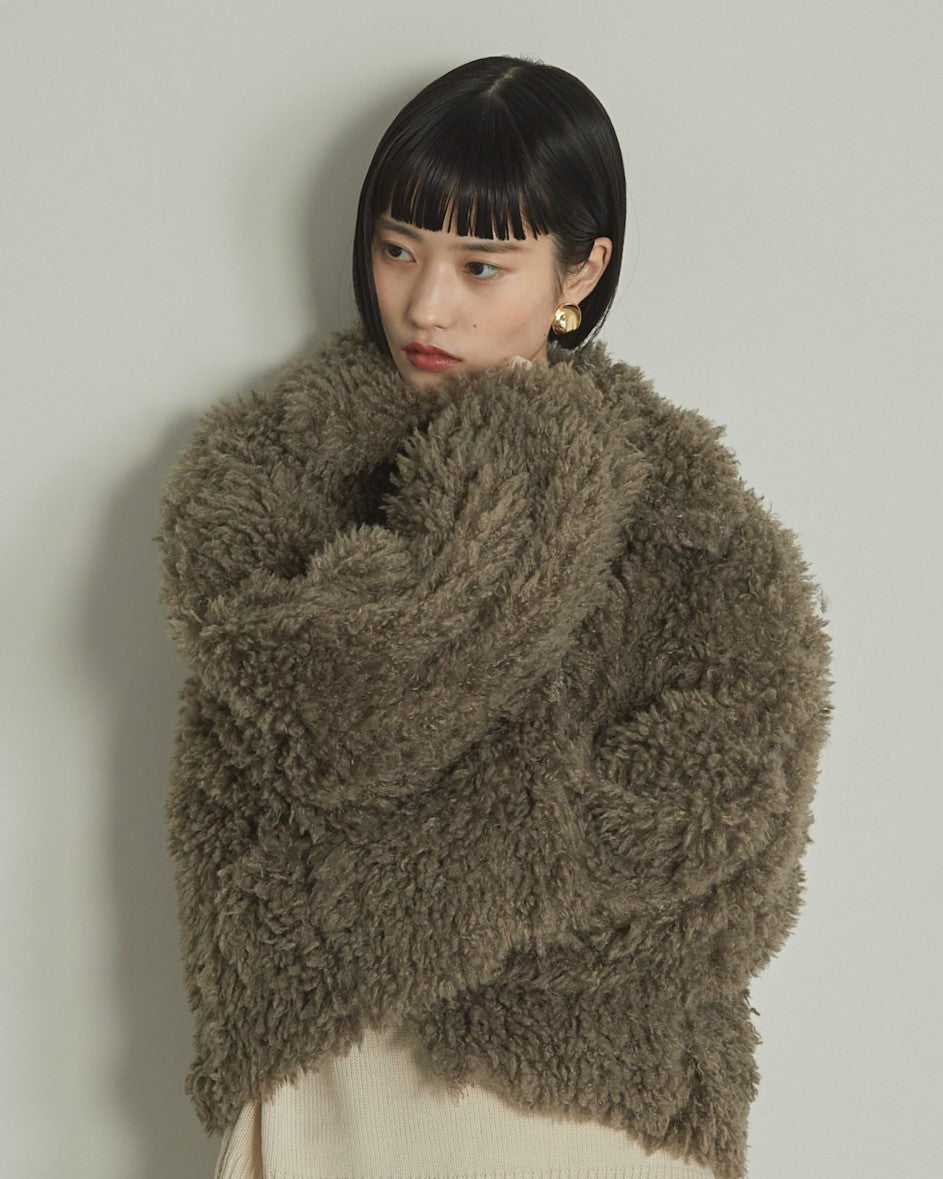 プードルボア2WAYカラーショートJK