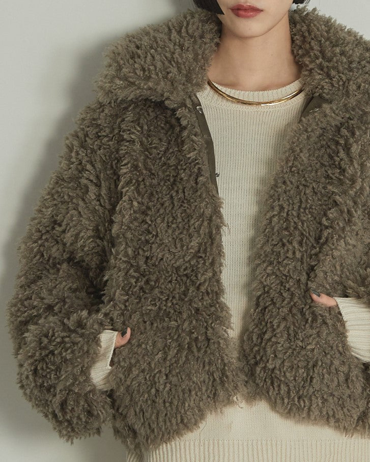 プードルボア2WAYカラーショートJK