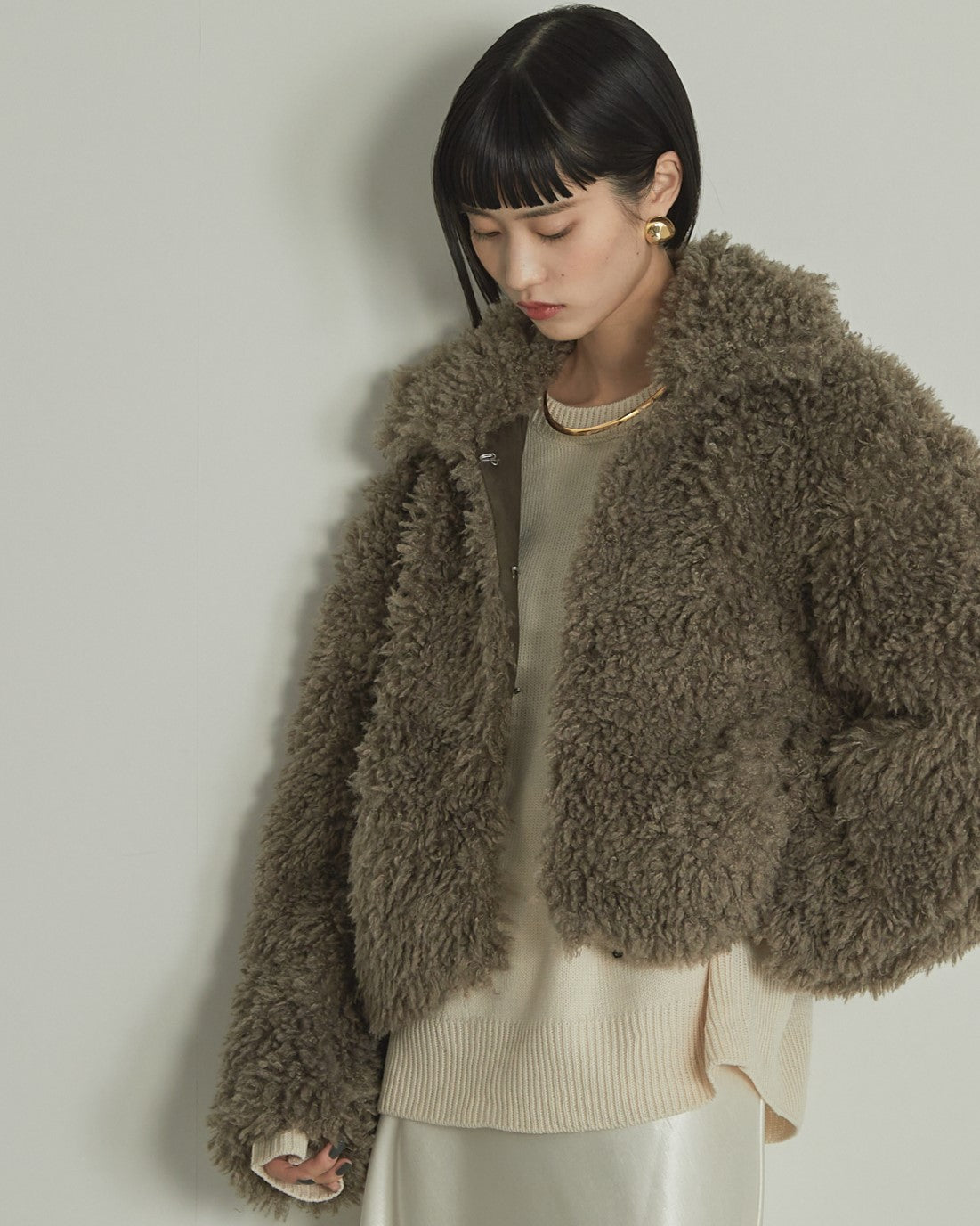 プードルボア2WAYカラーショートJK