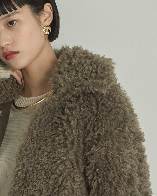 プードルボア2WAYカラーショートJK