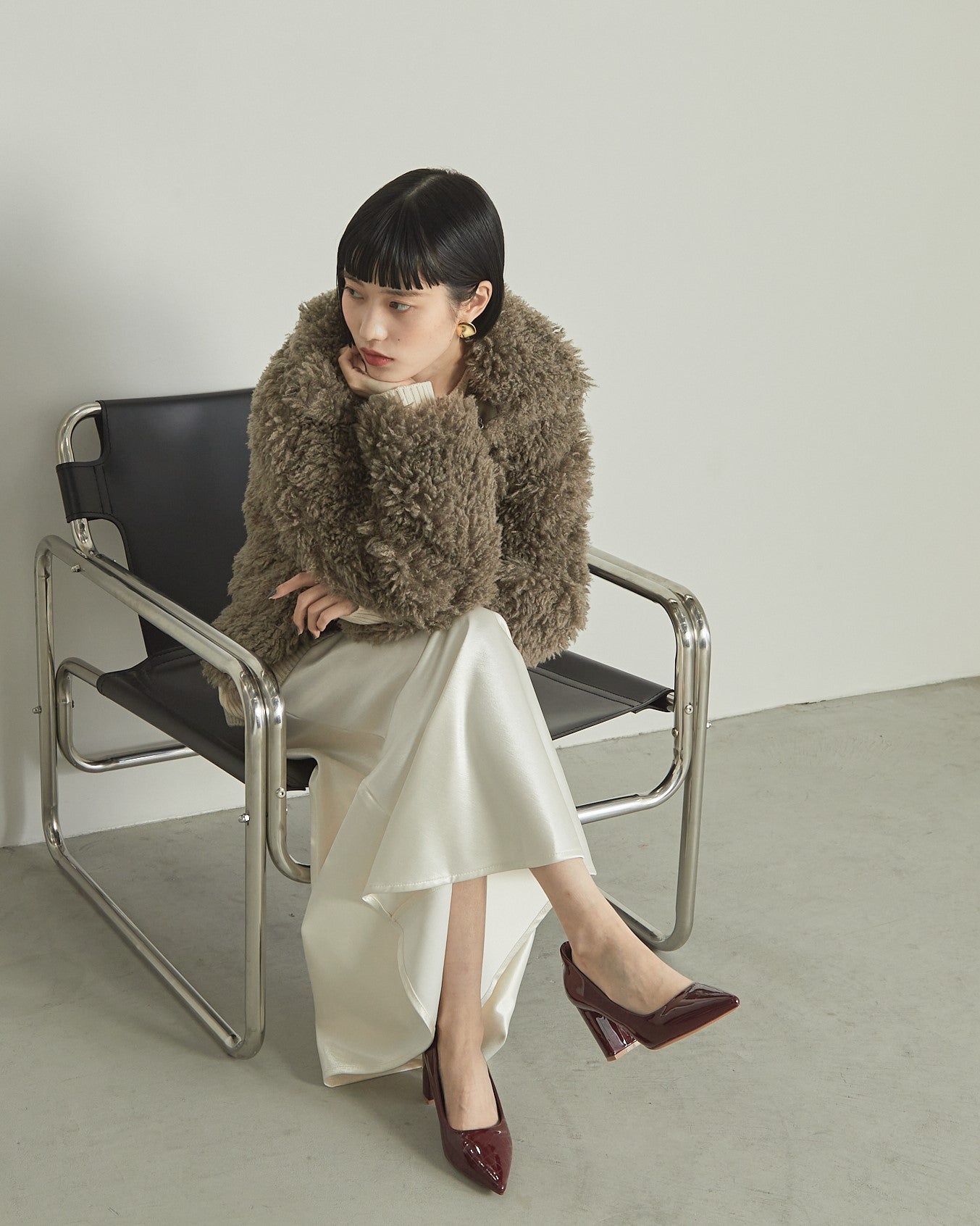 プードルボア2WAYカラーショートJK