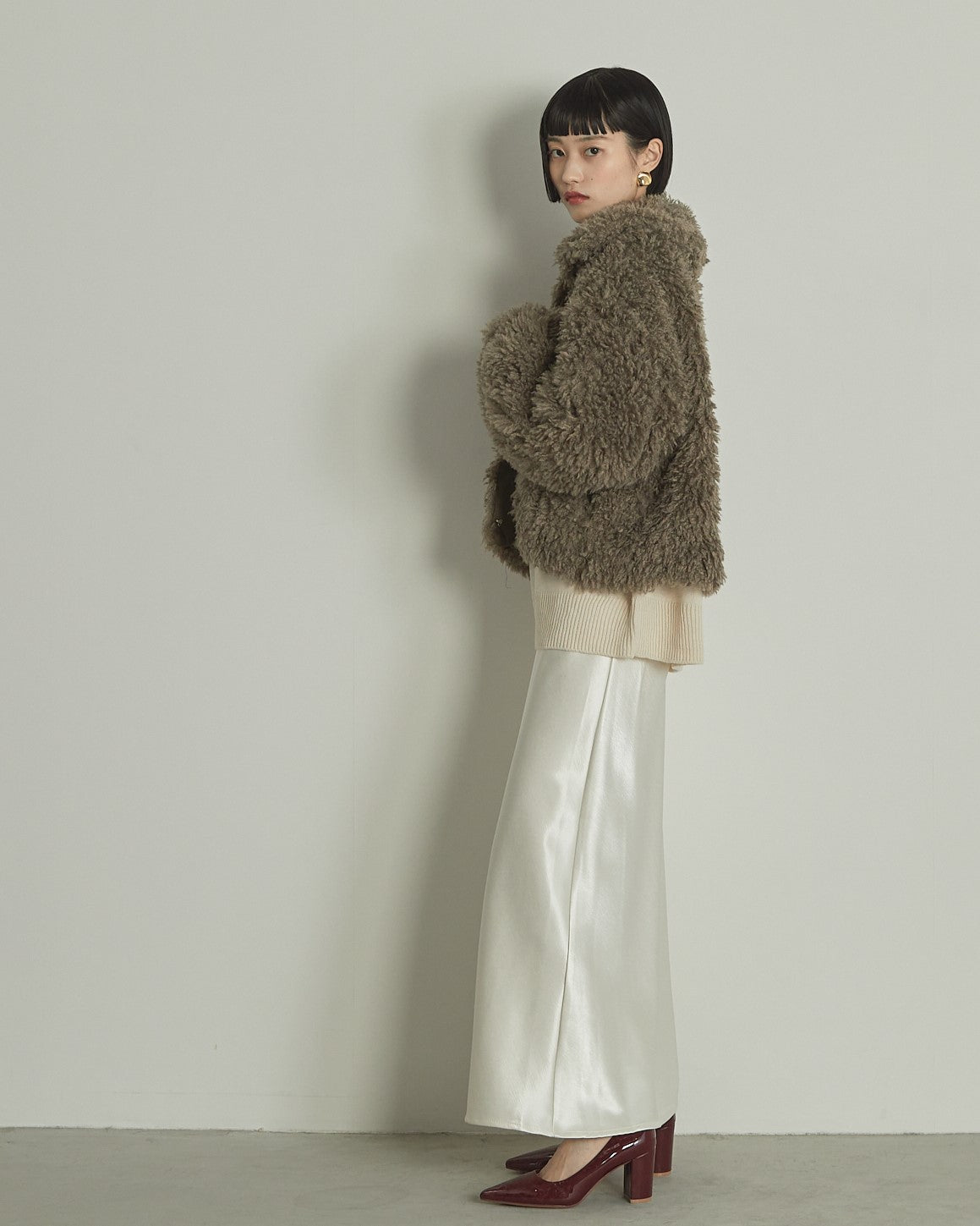 プードルボア2WAYカラーショートJK