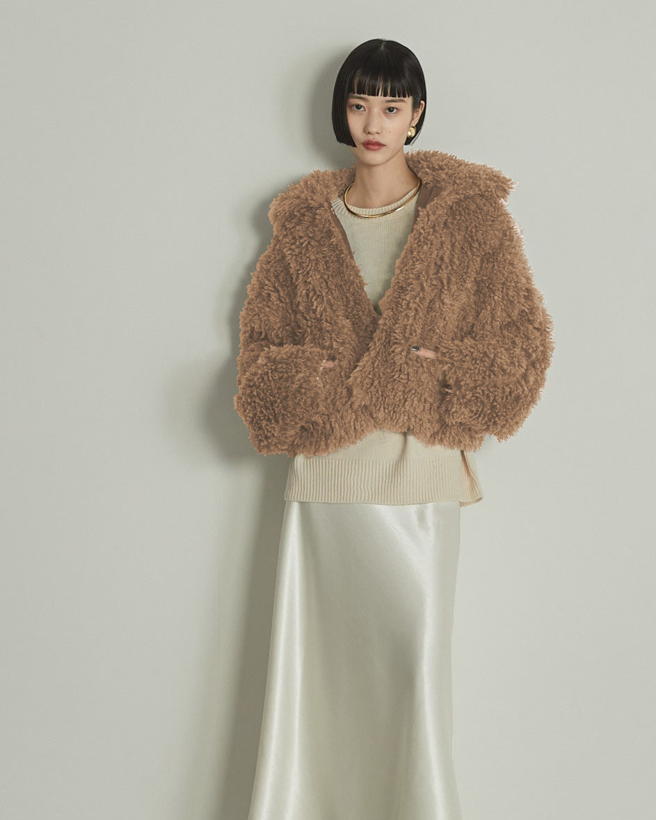 プードルボア2WAYカラーショートJK