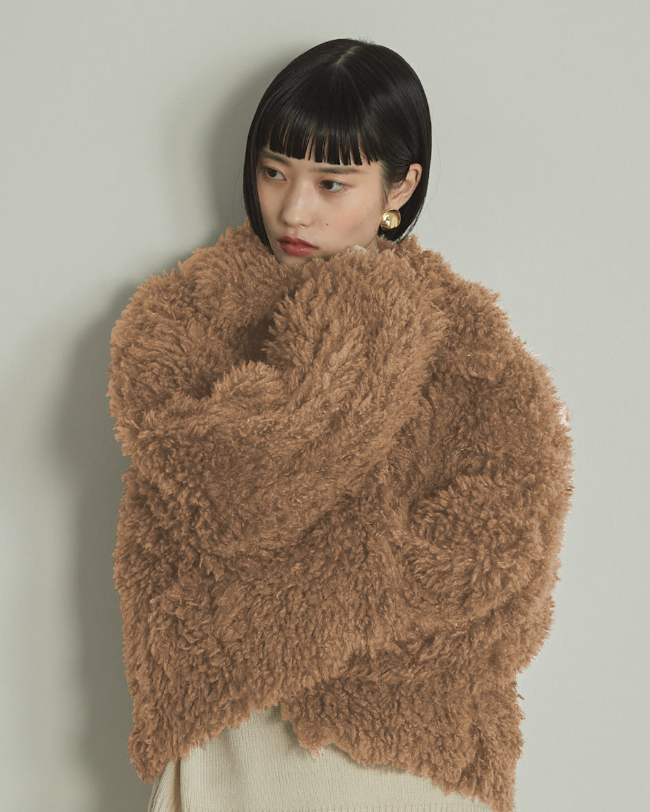 プードルボア2WAYカラーショートJK