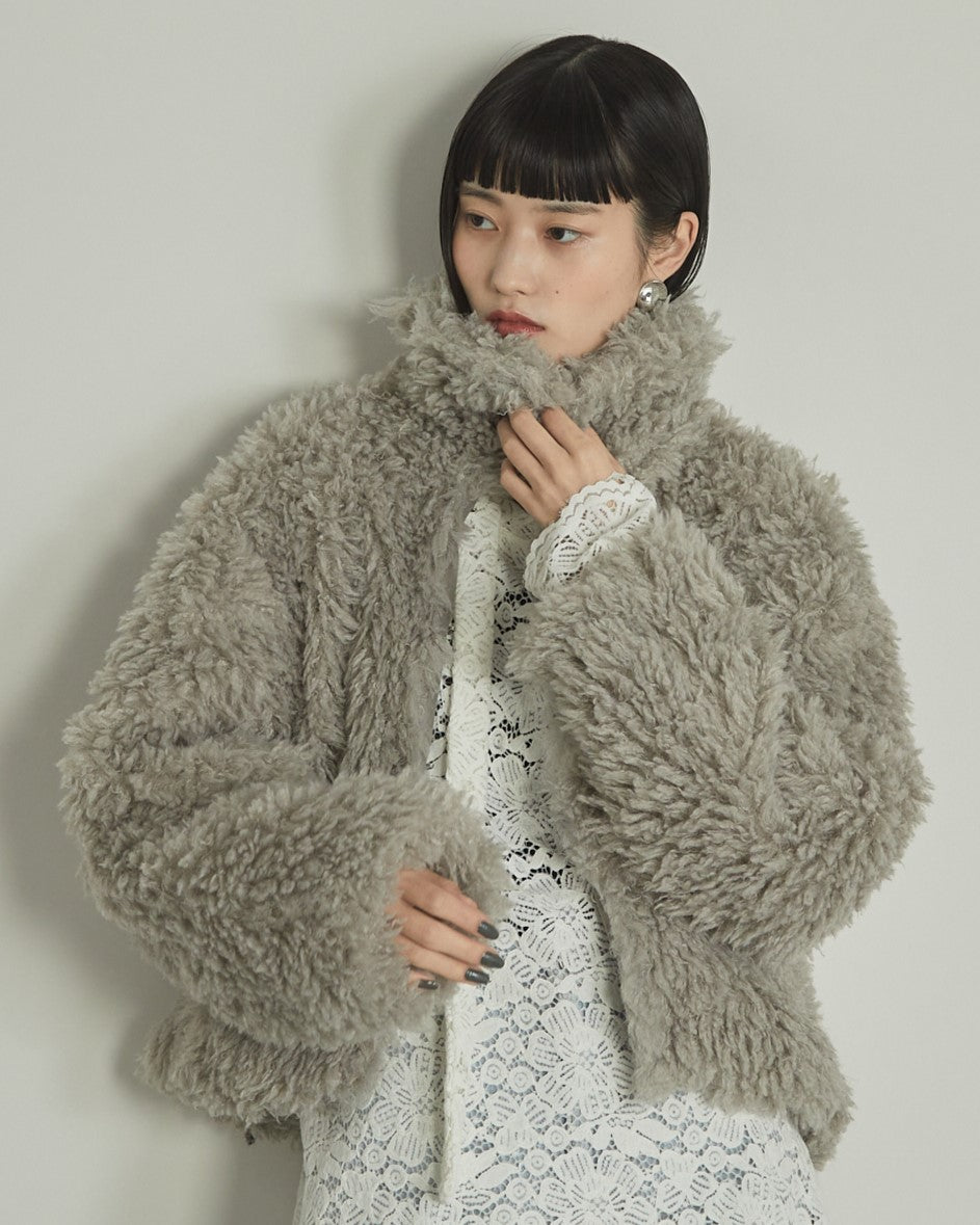 プードルボア2WAYカラーショートJK