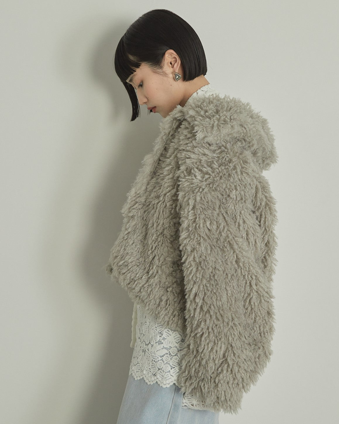 プードルボア2WAYカラーショートJK