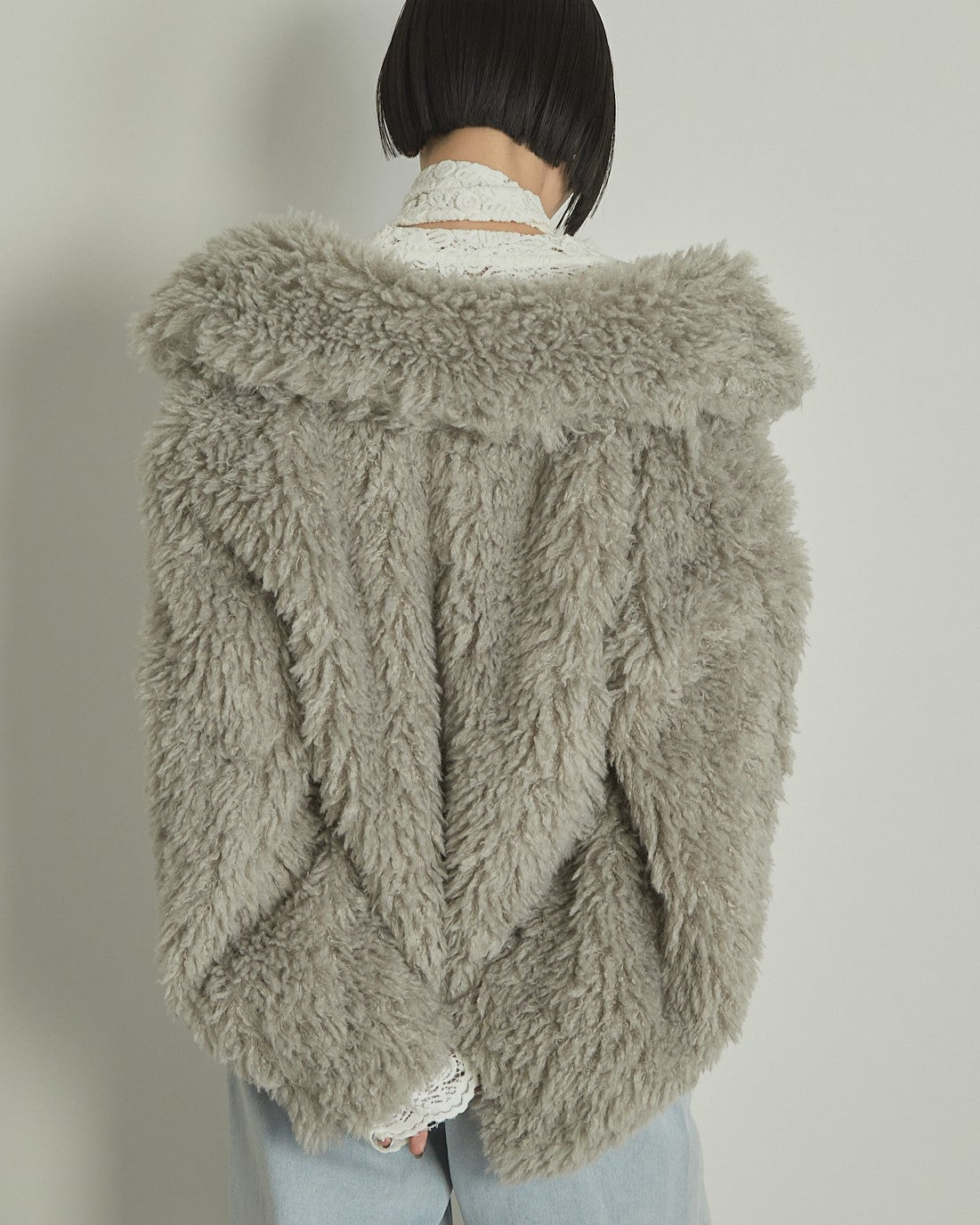 プードルボア2WAYカラーショートJK