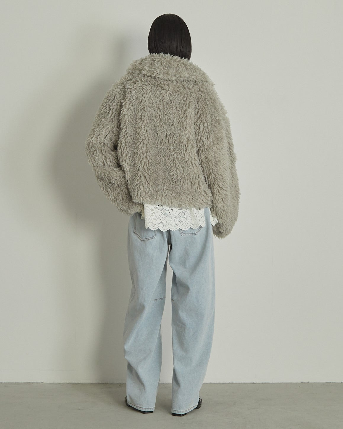 プードルボア2WAYカラーショートJK