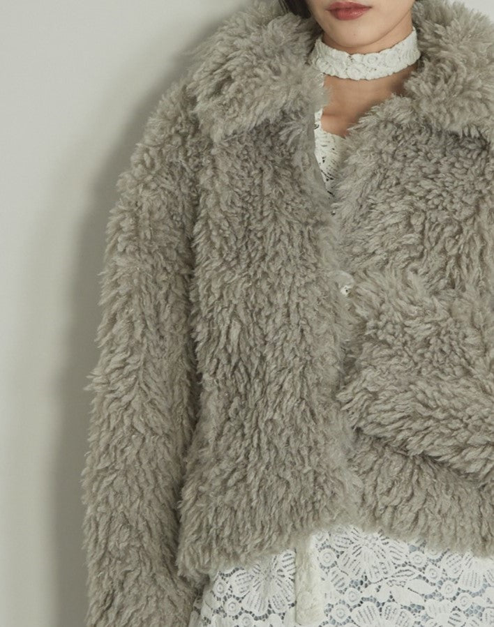 プードルボア2WAYカラーショートJK