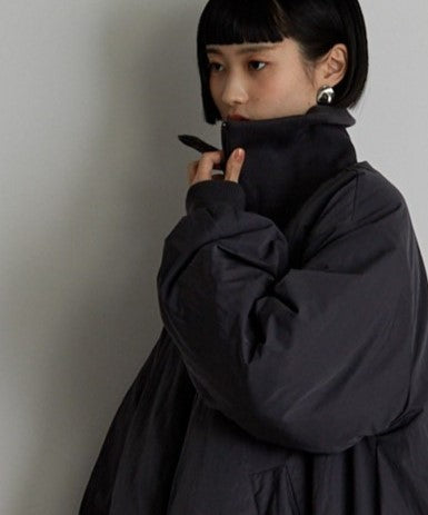 中綿バルーンリブコート