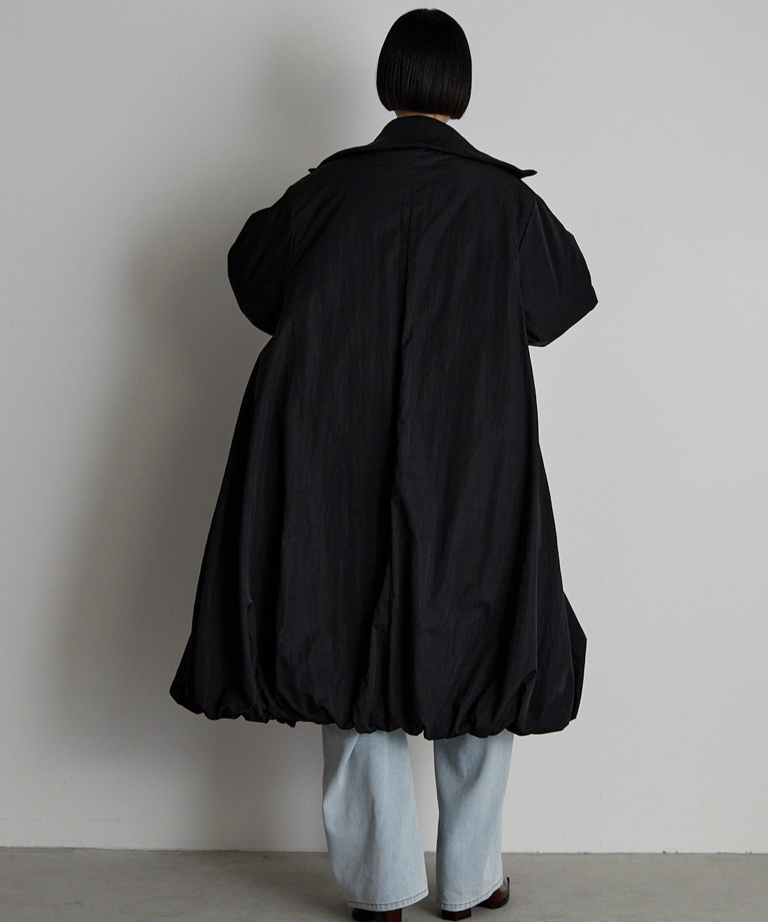 中綿バルーンリブコート