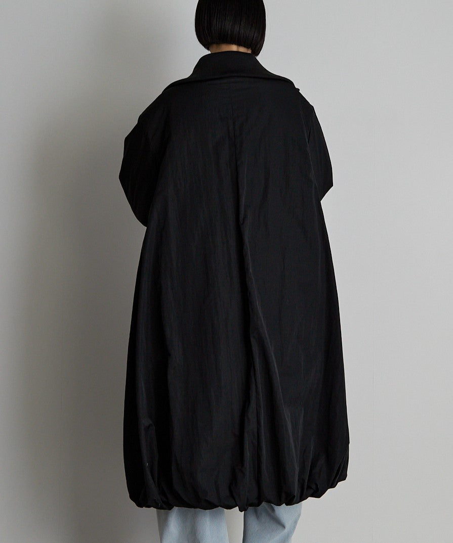 中綿バルーンリブコート