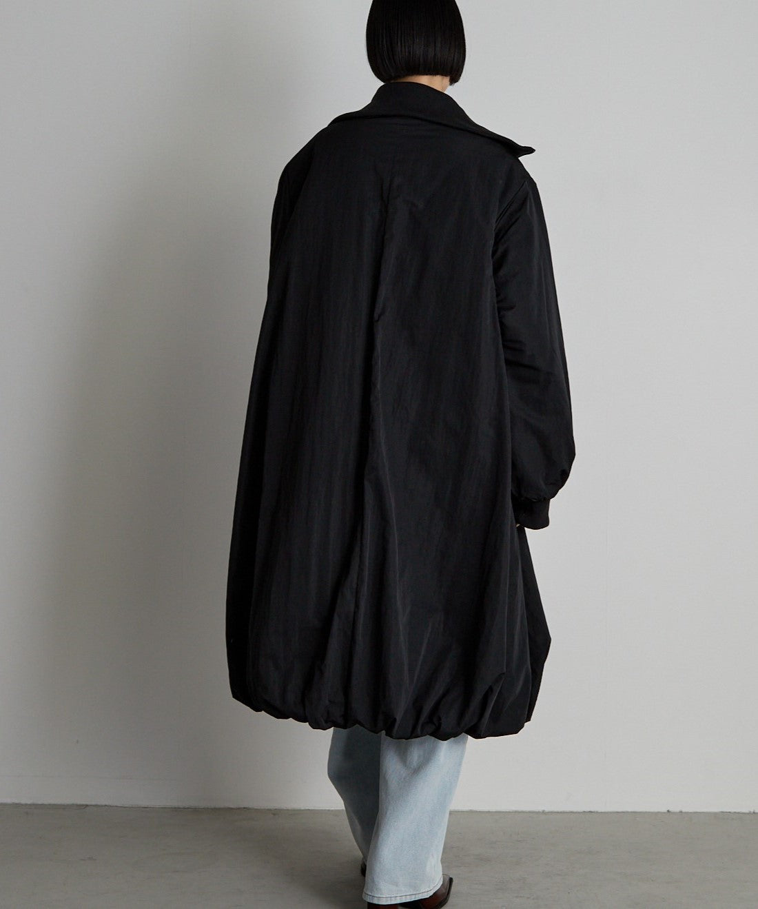 中綿バルーンリブコート