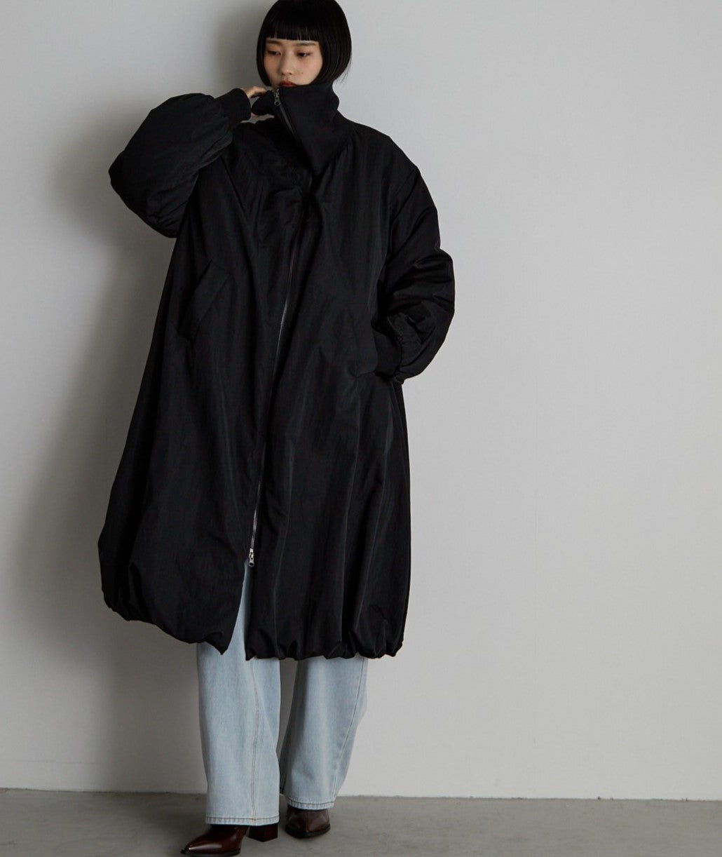 中綿バルーンリブコート