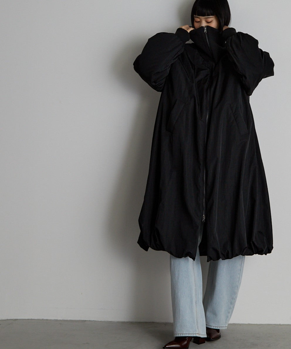 中綿バルーンリブコート