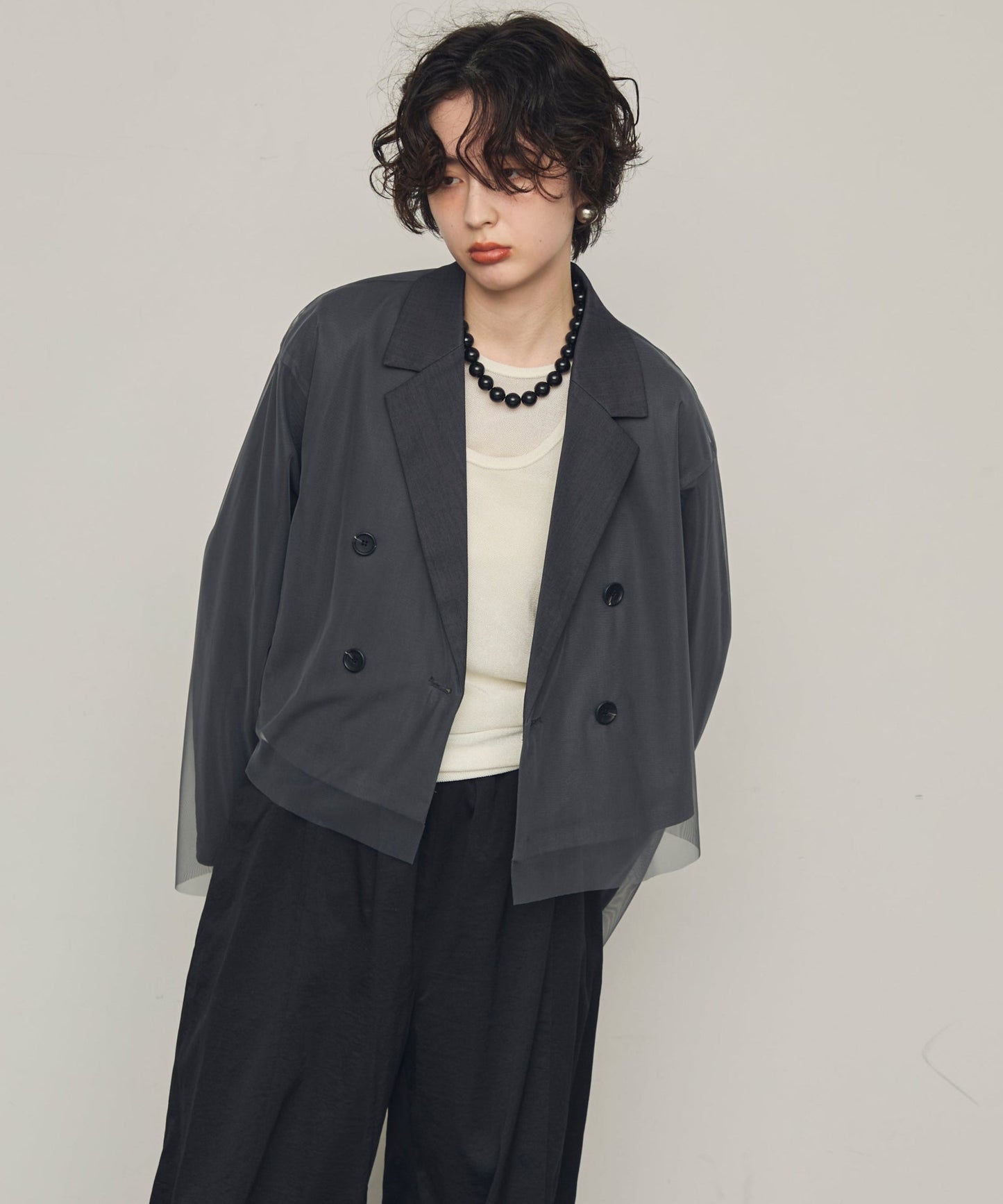 チュール重ねショートJK