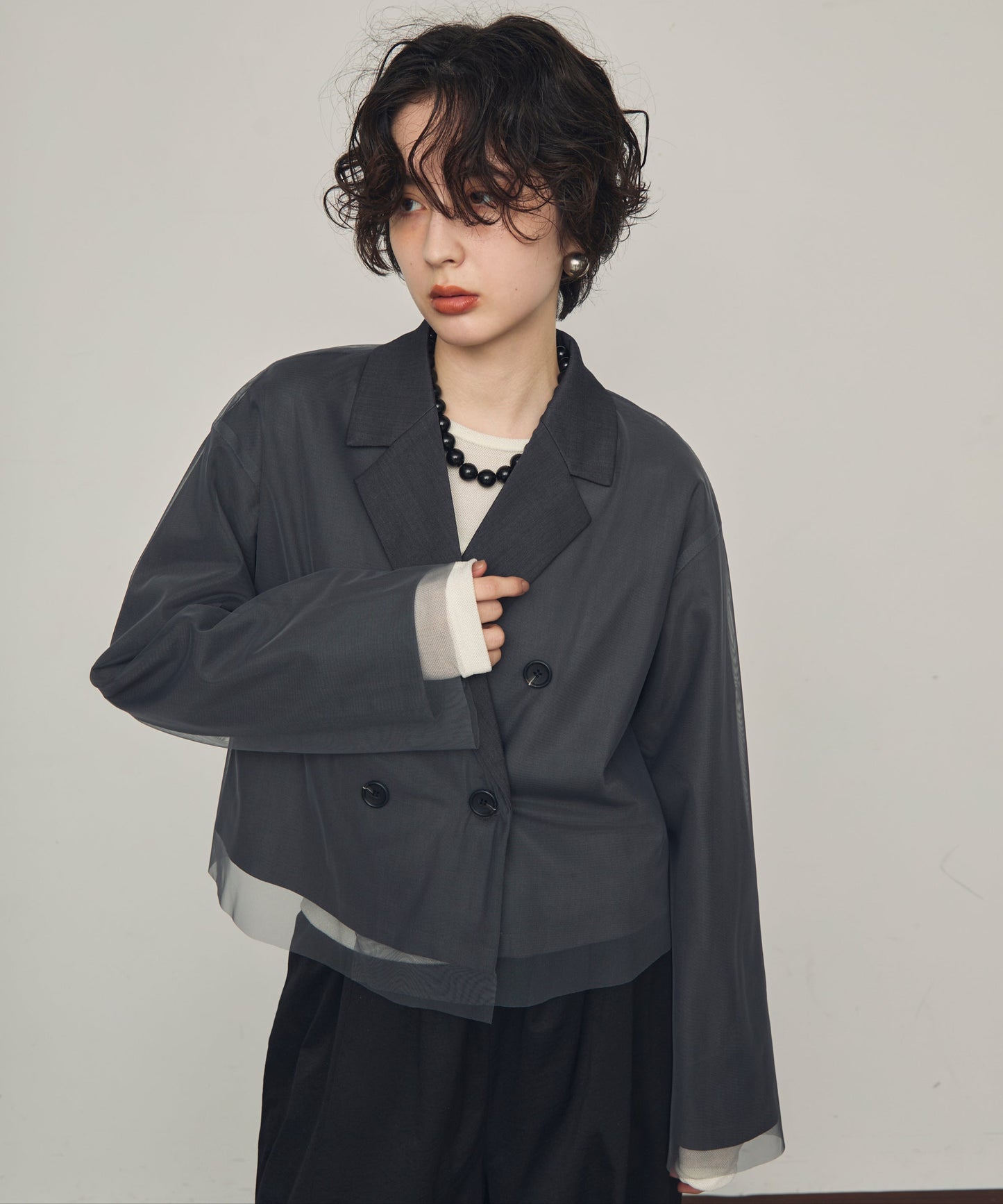 チュール重ねショートJK