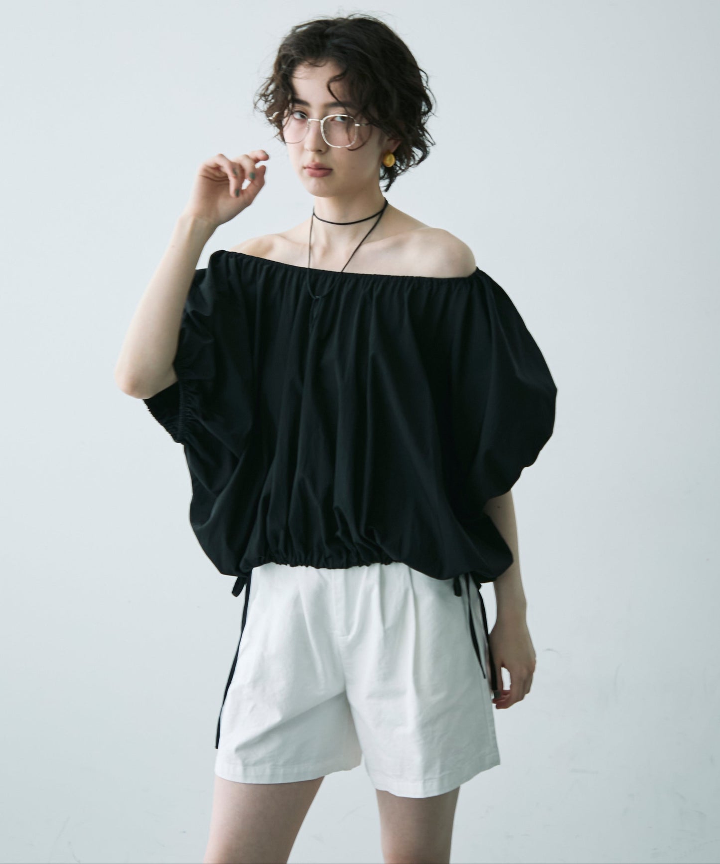 シワムジバルーンブラウス