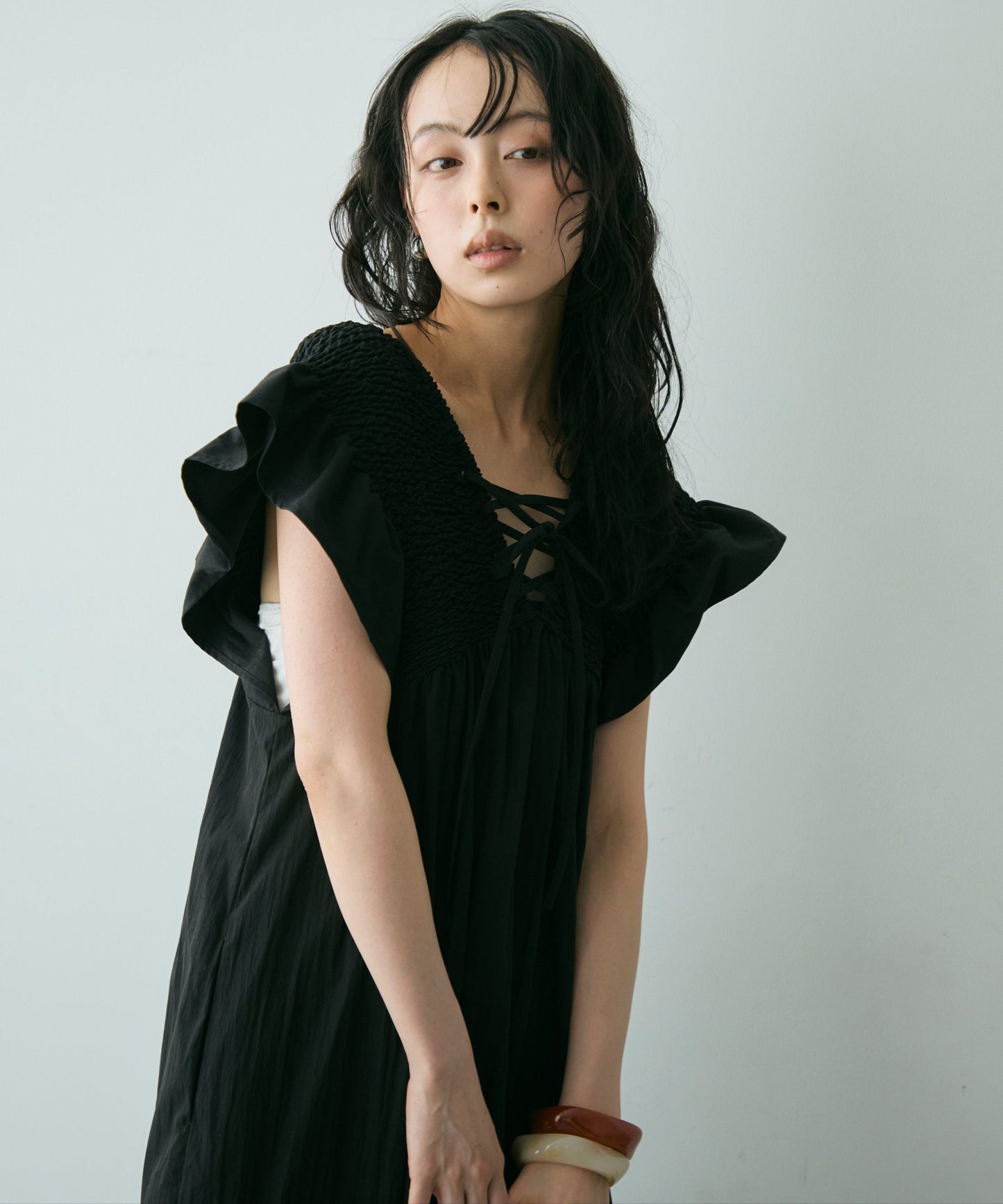 シャーリング2WAYワンピース