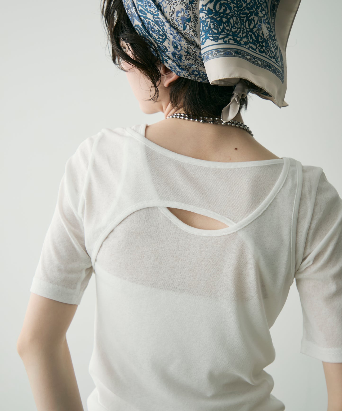 カットシアーアシメレイヤード風T