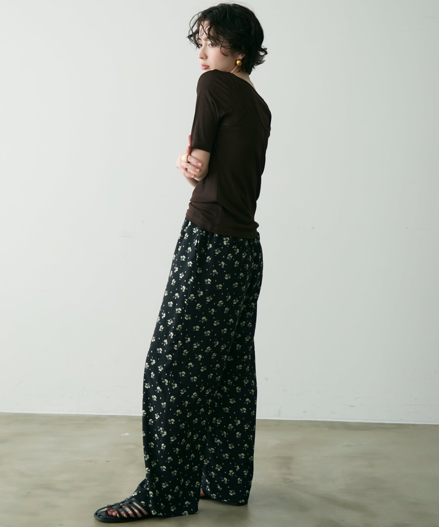 カットシアーアシメレイヤード風T