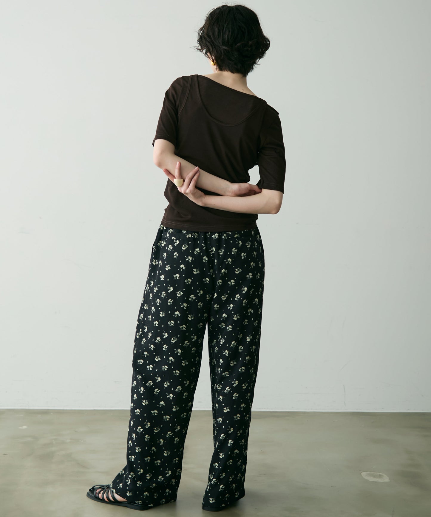 カットシアーアシメレイヤード風T
