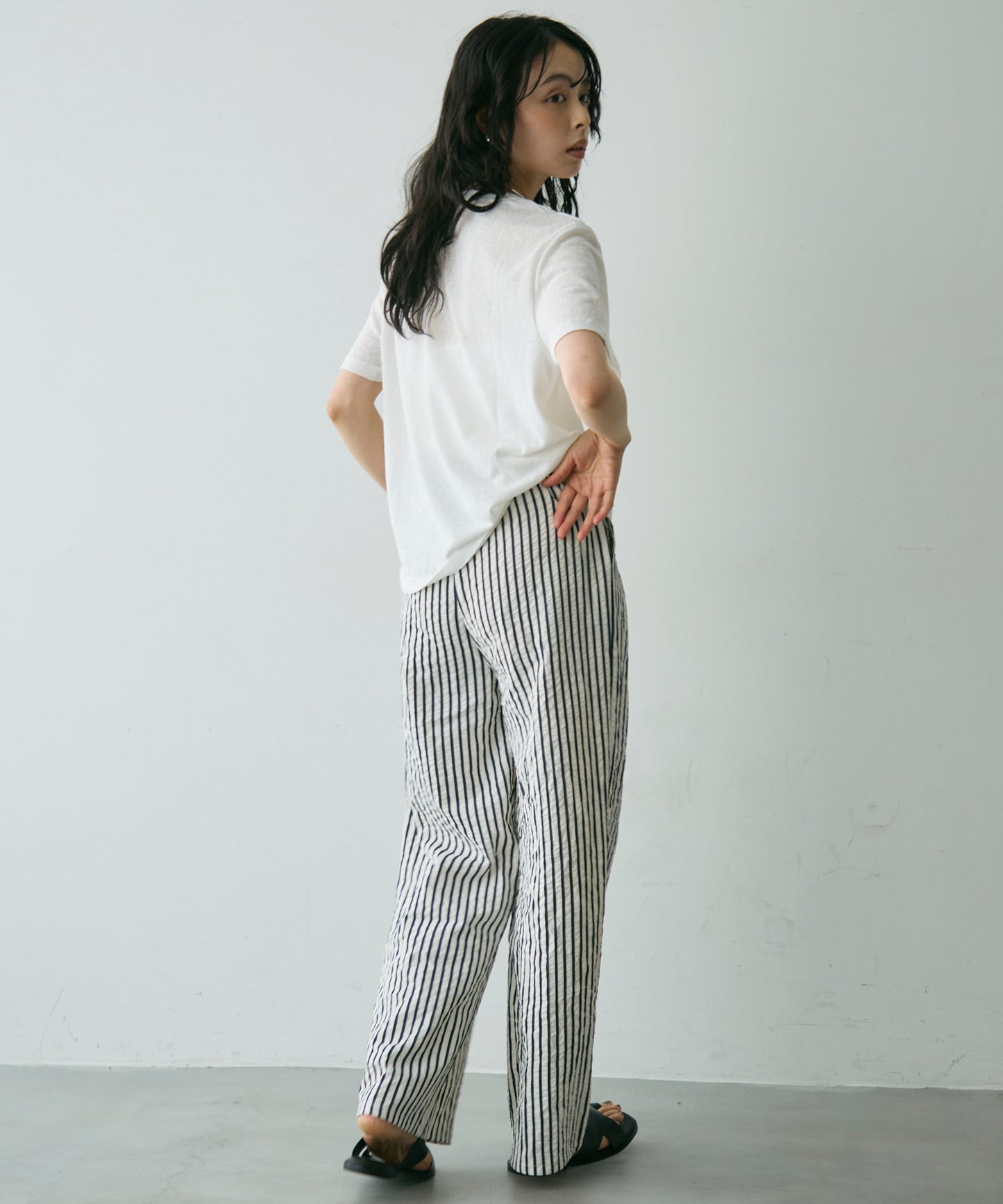 フォトプリントシアーTシャツ