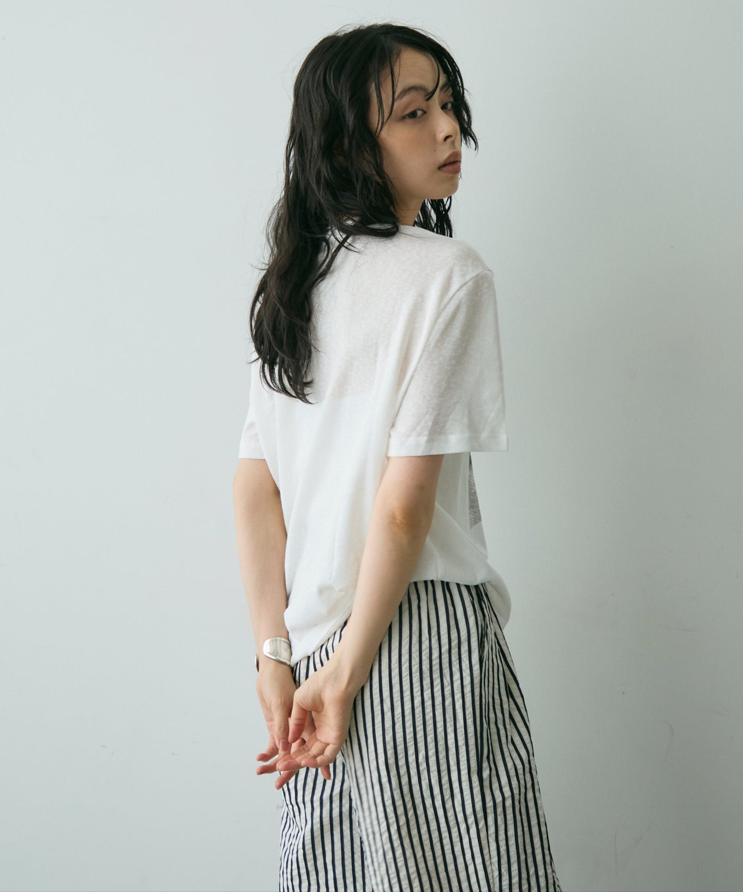 フォトプリントシアーTシャツ