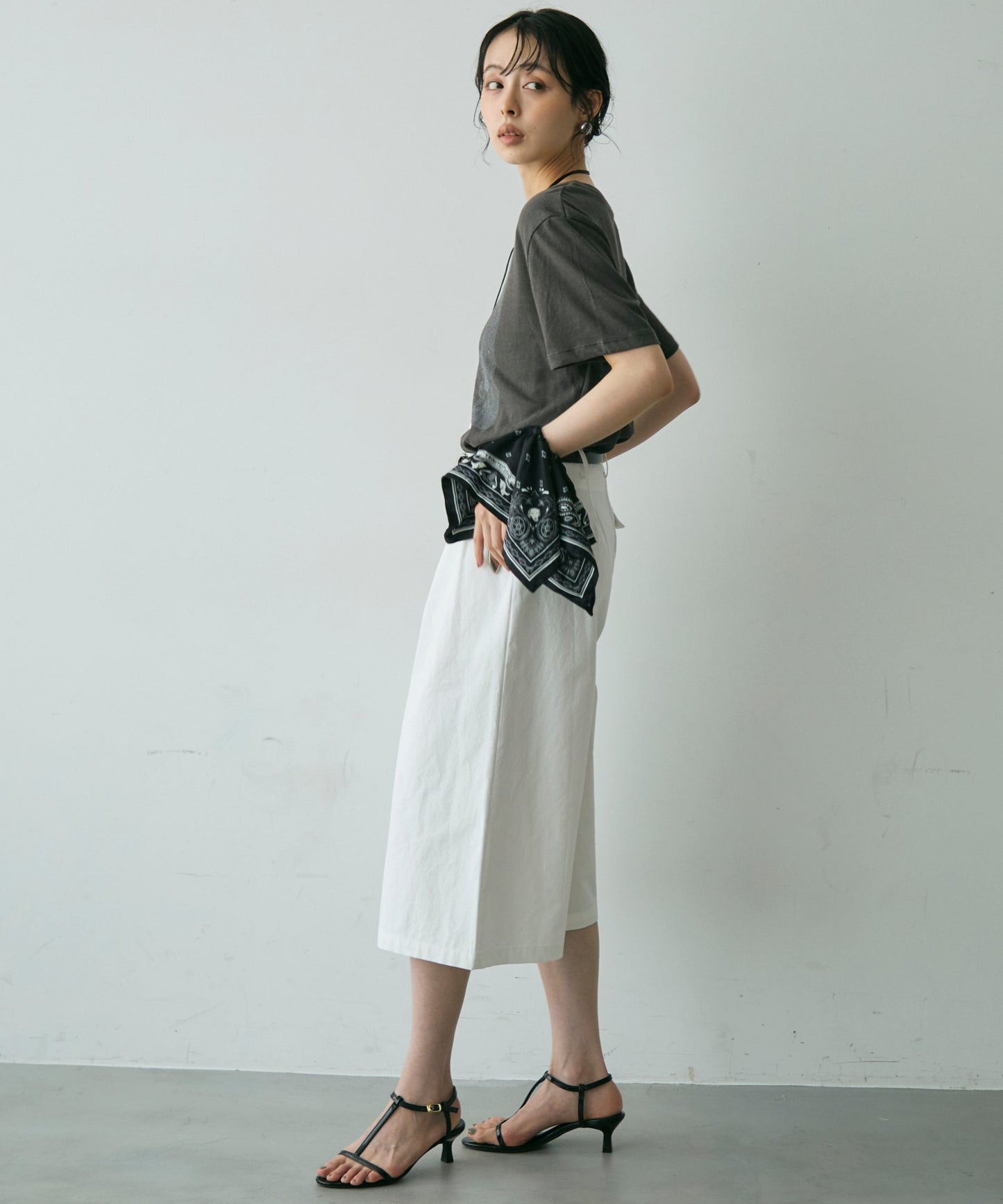 フォトプリントシアーTシャツ