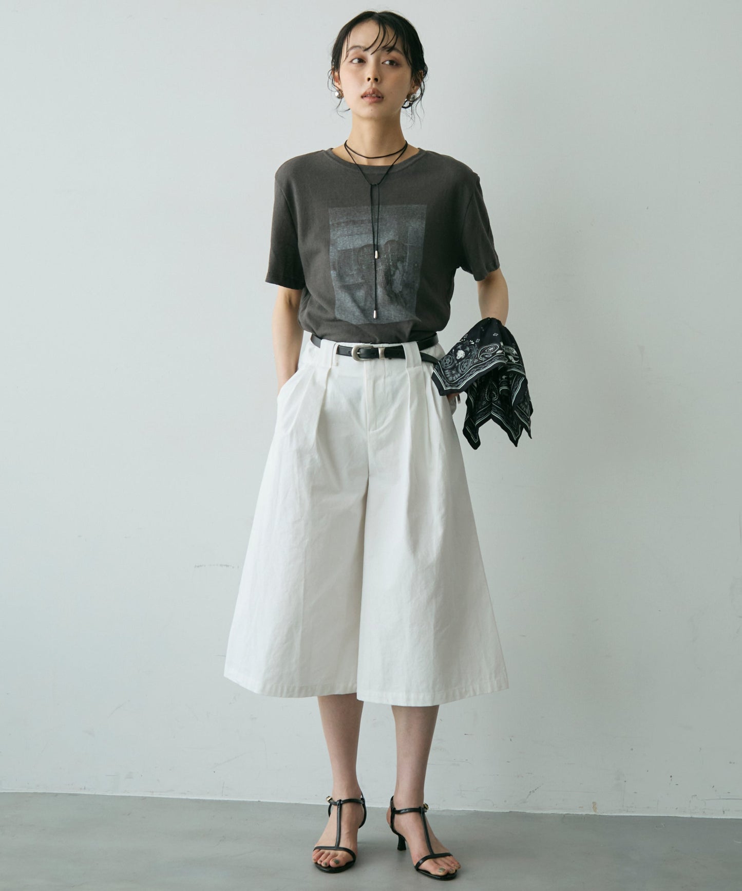 フォトプリントシアーTシャツ