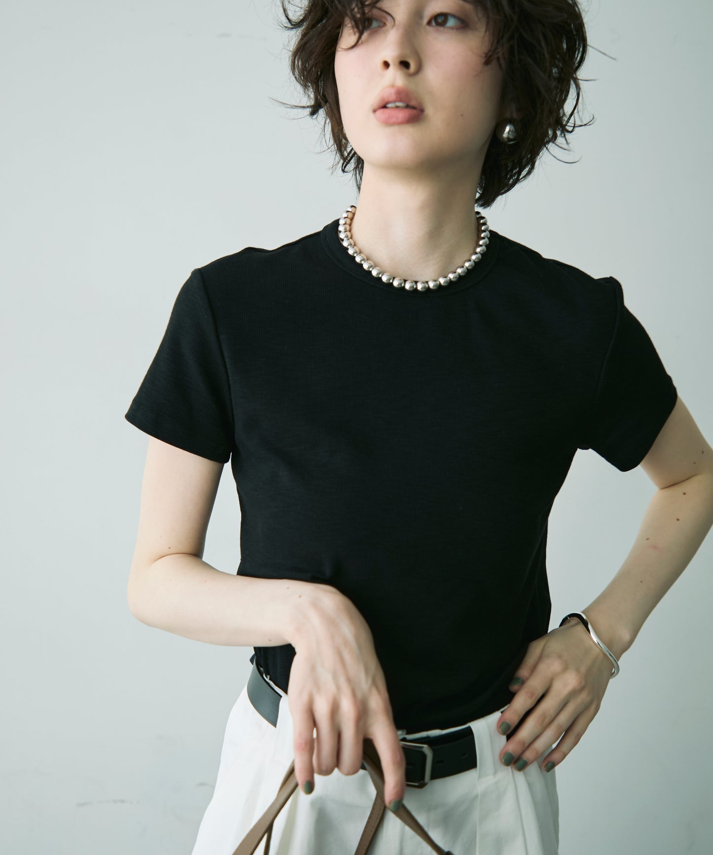 テレコシンプルTシャツ
