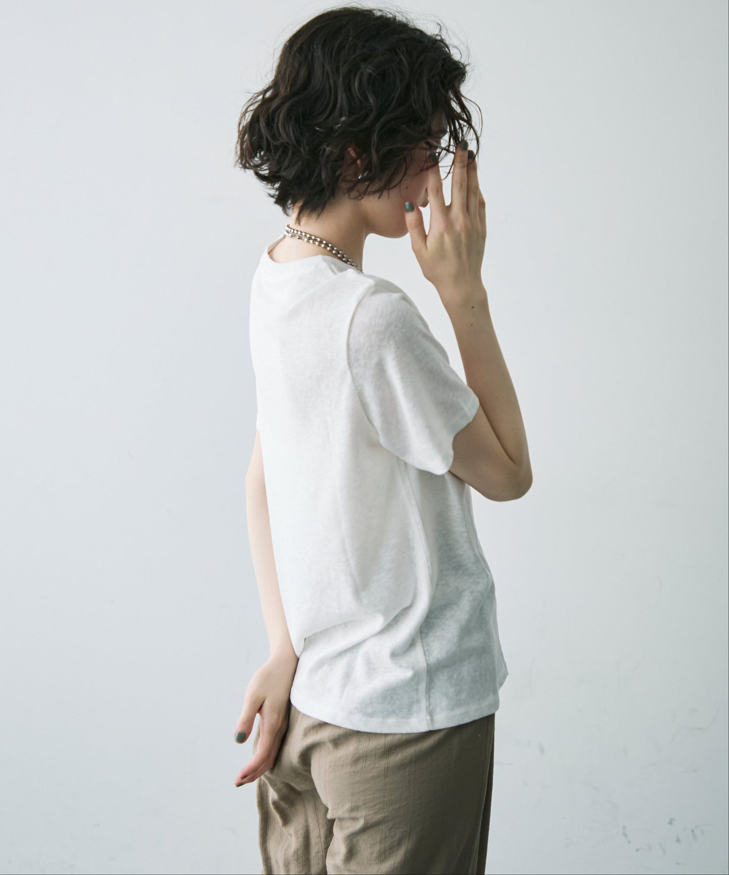 シアークルーネック半袖Tシャツ