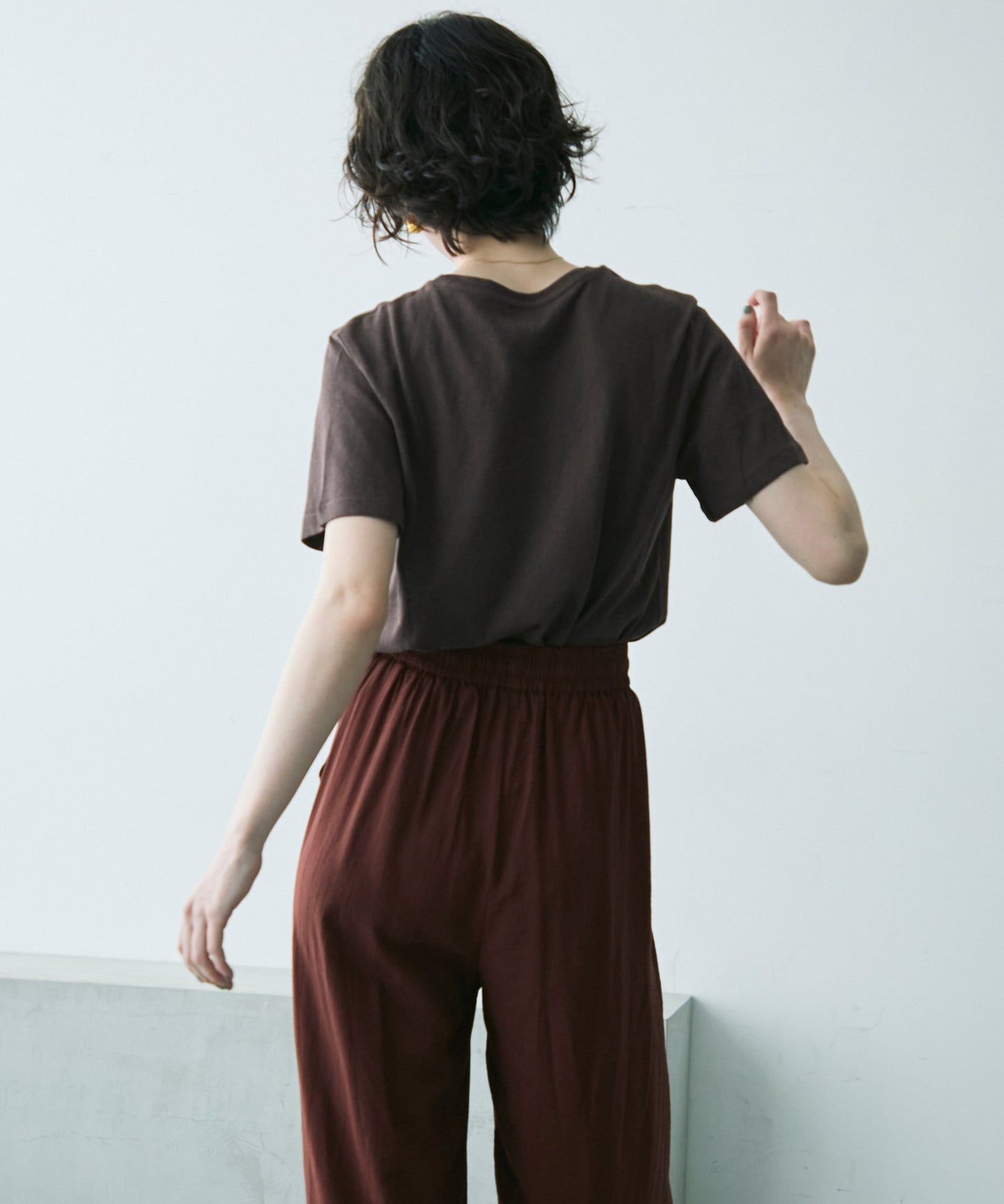 シアークルーネック半袖Tシャツ