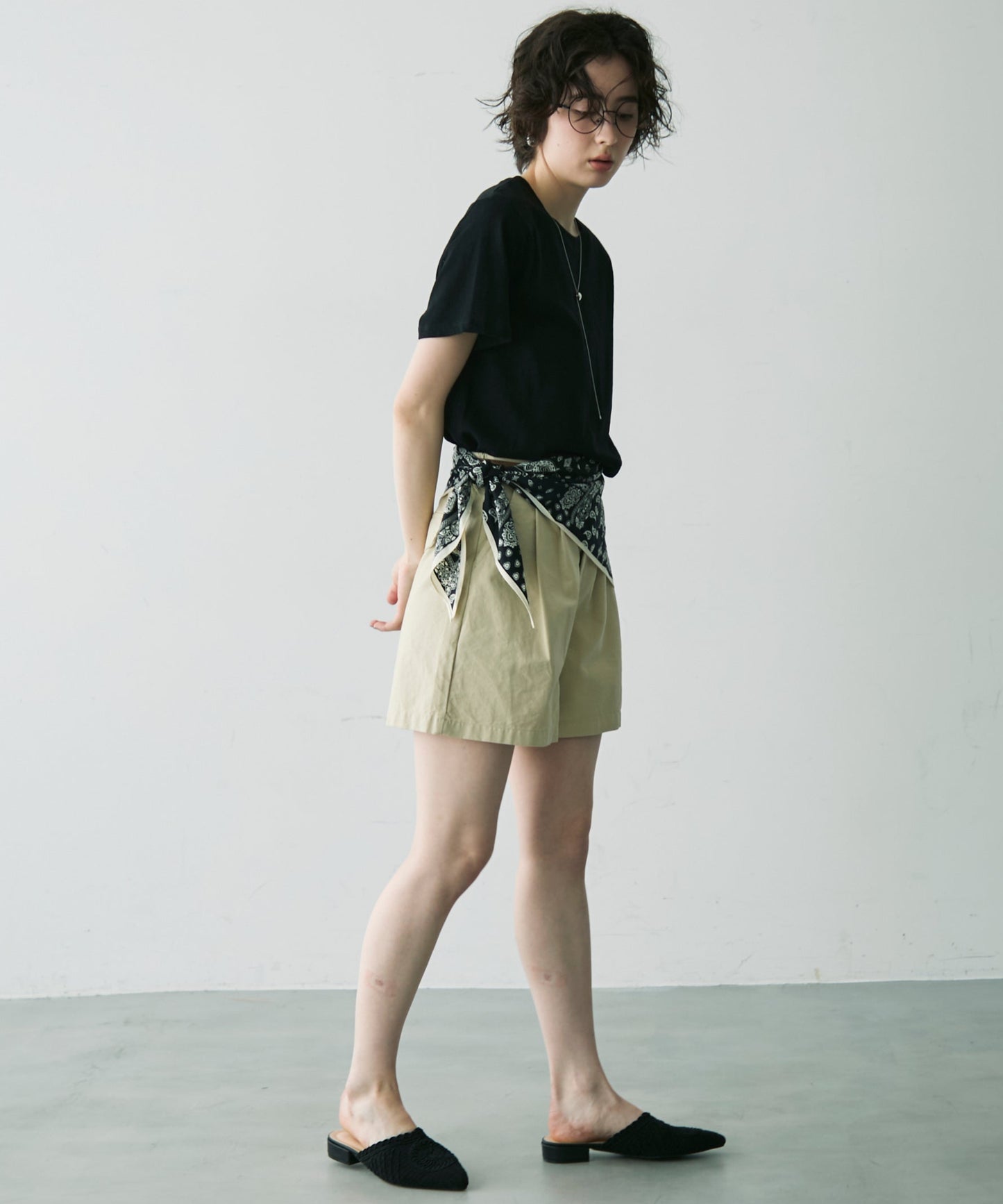 シアークルーネック半袖Tシャツ
