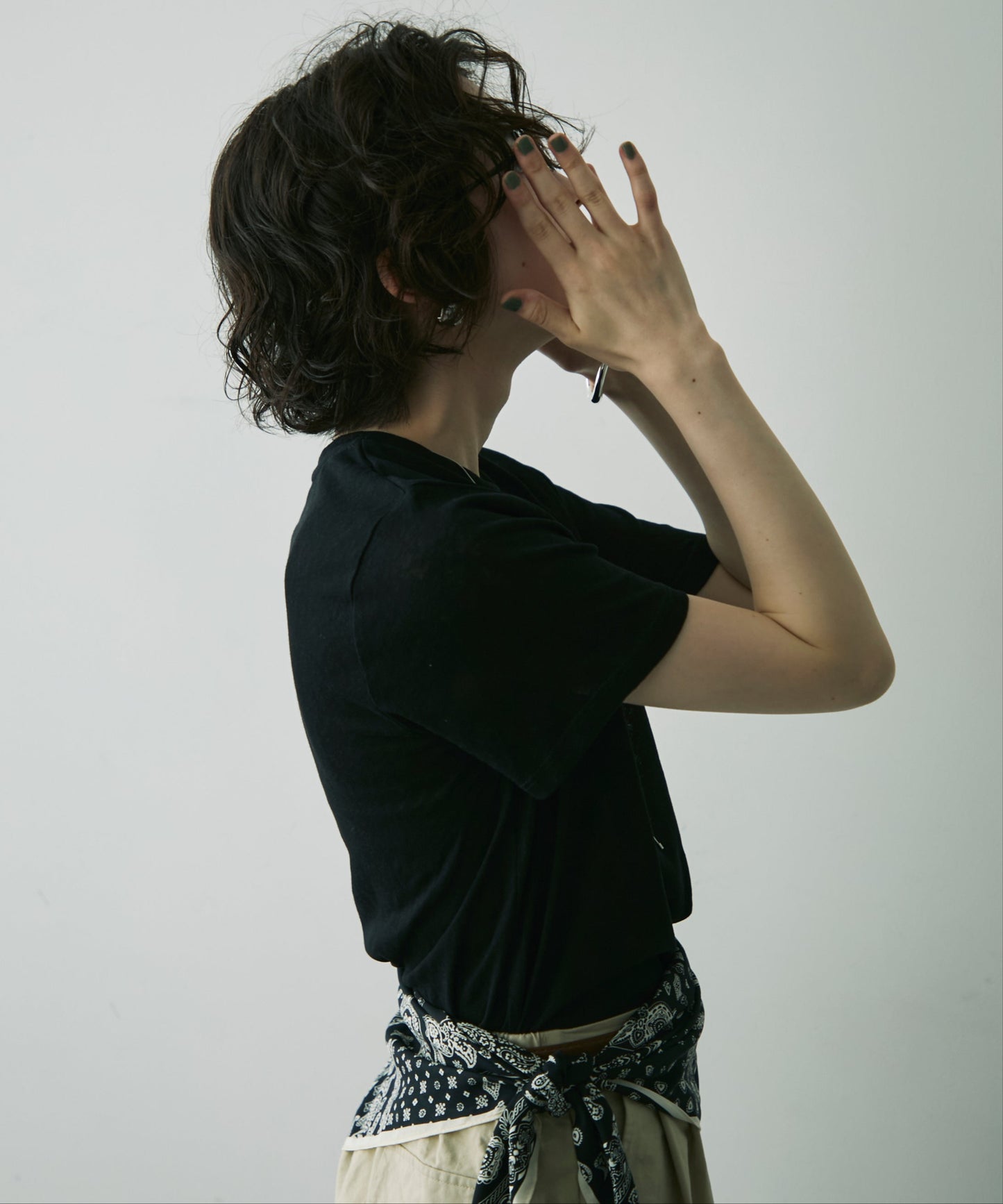 シアークルーネック半袖Tシャツ