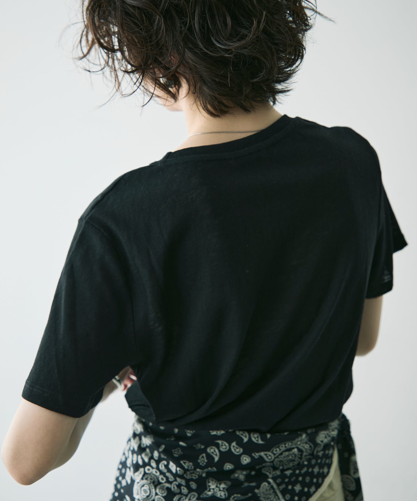 シアークルーネック半袖Tシャツ