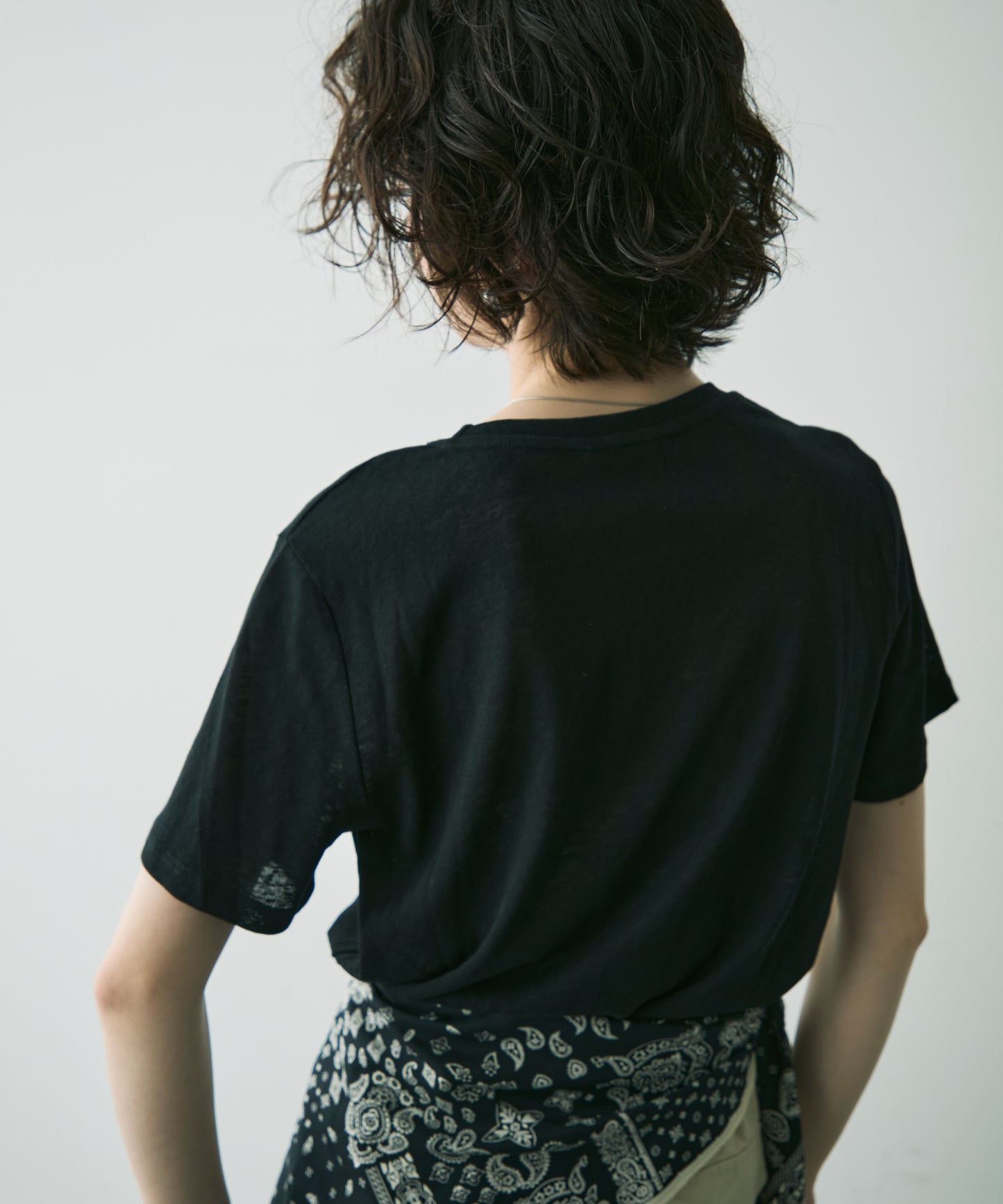シアークルーネック半袖Tシャツ