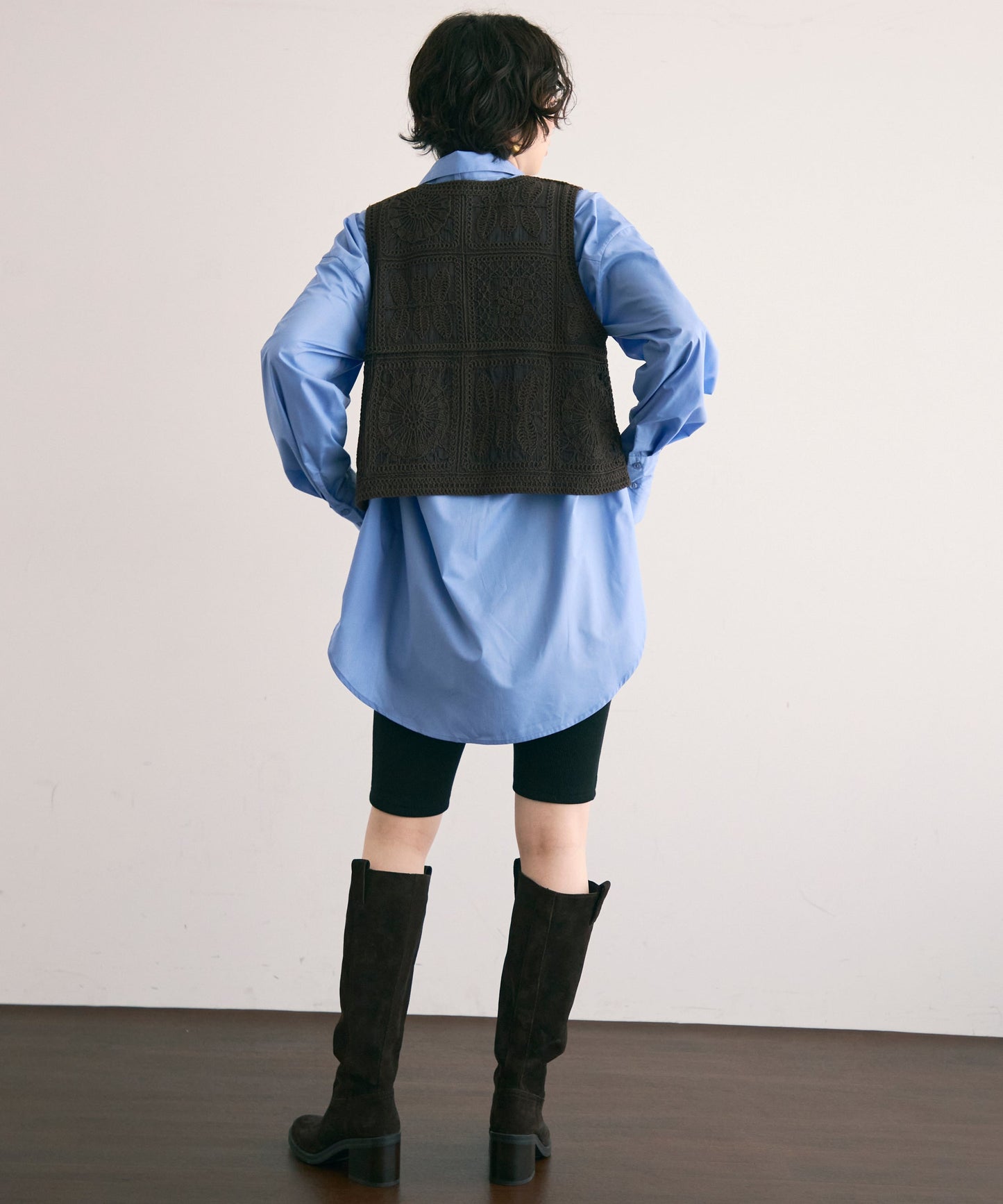 コットン刺繍ベスト