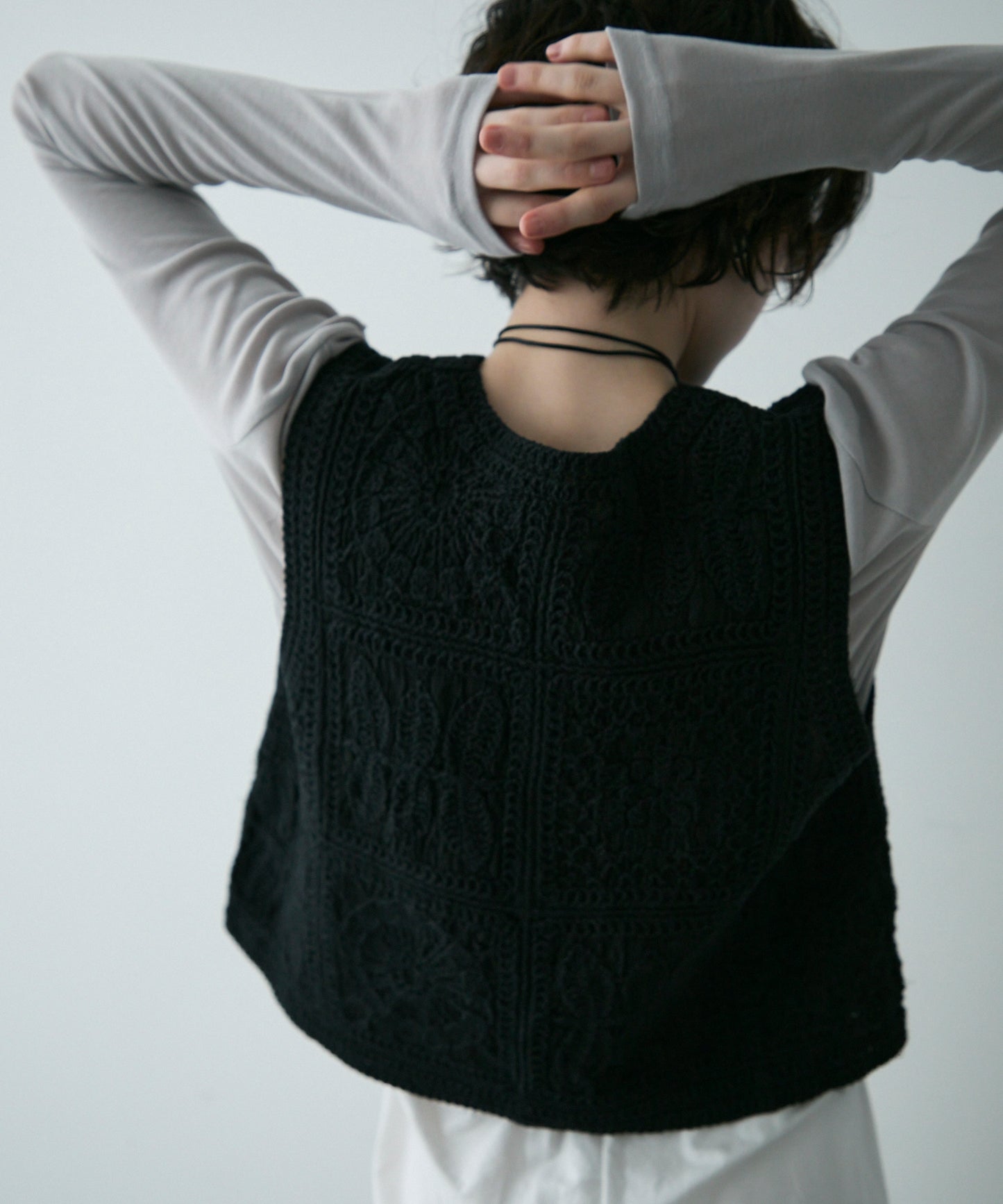 コットン刺繍ベスト