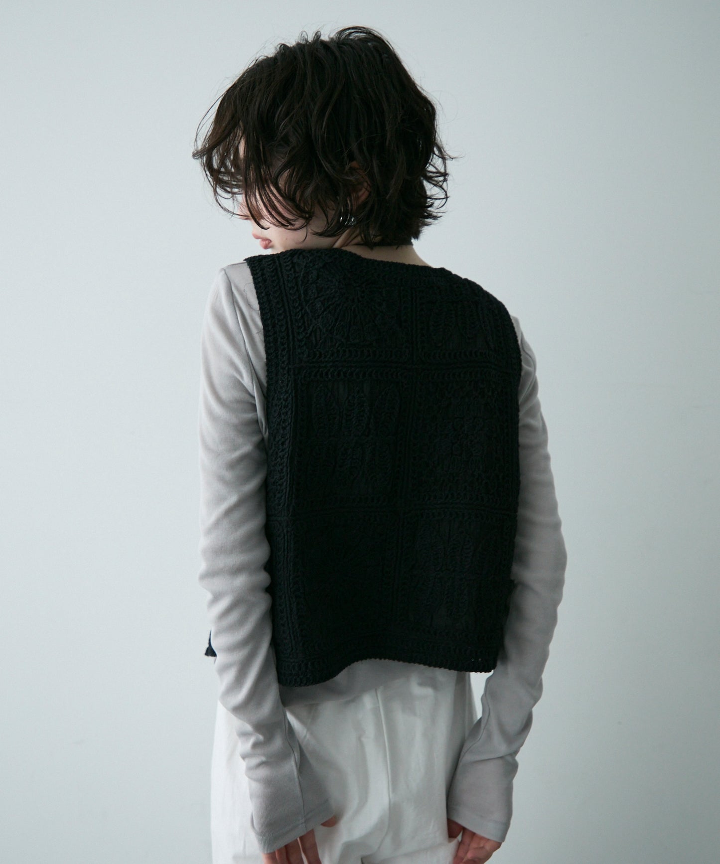 コットン刺繍ベスト