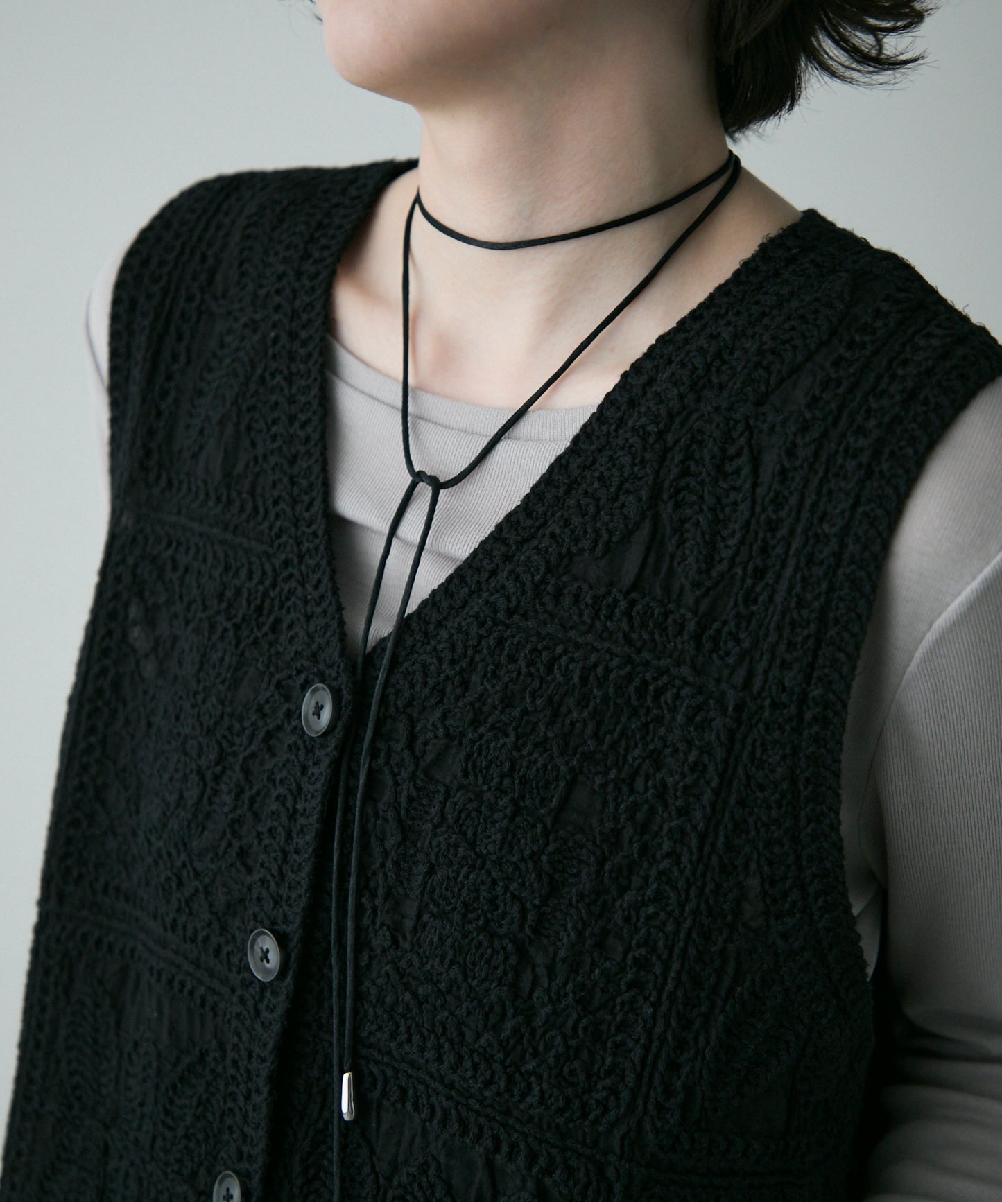 コットン刺繍ベスト