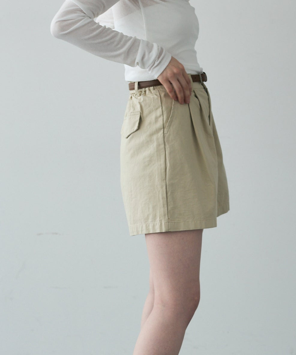 ベルト付きハーフパンツ