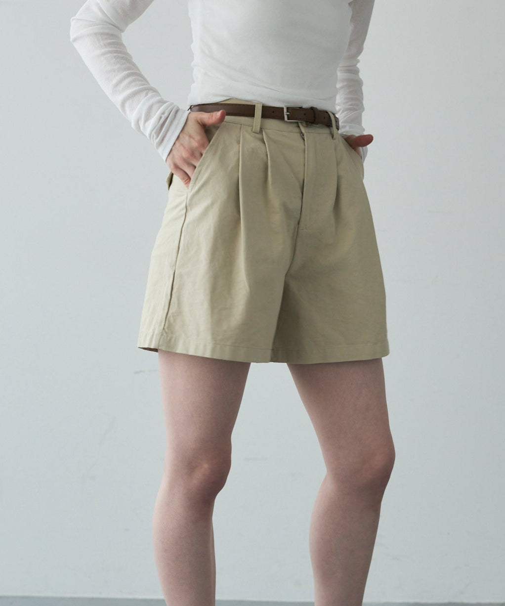 ベルト付きハーフパンツ