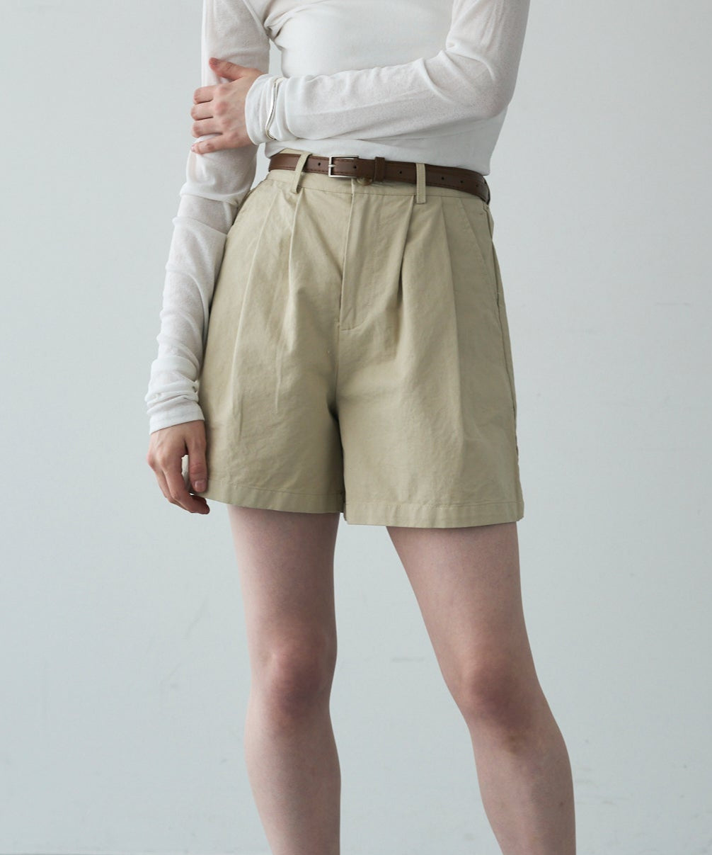 ベルト付きハーフパンツ