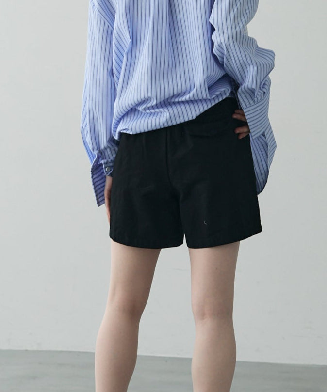 ベルト付きハーフパンツ